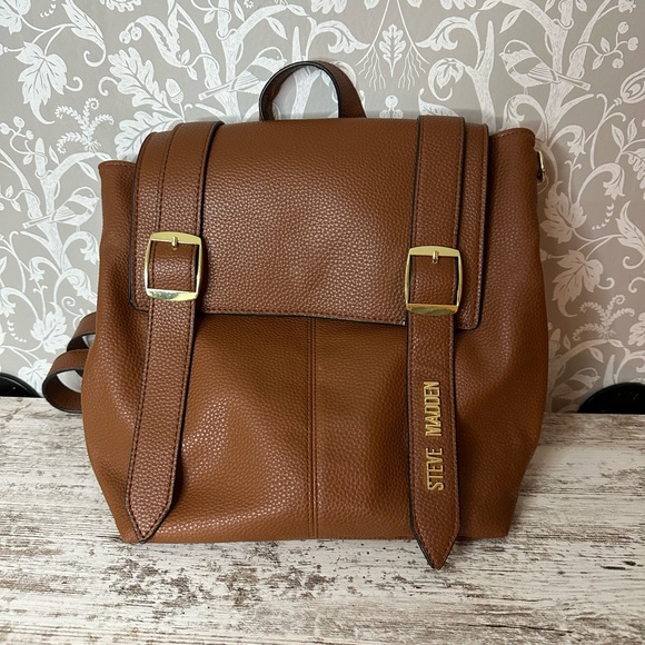 Steve Madden Handbags - Steve Madden backpack Classic Brown Pebbled Style